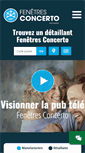 Mobile Screenshot of fenetresconcerto.ca